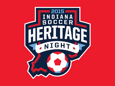 Indiana Soccer Heritage Night Logo indianapolis indy eleven logo design nasl soccer