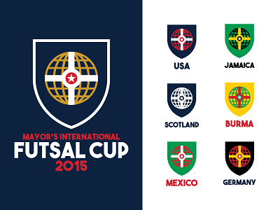 Futsal Cup Identity futsal indianapolis logo design soccer
