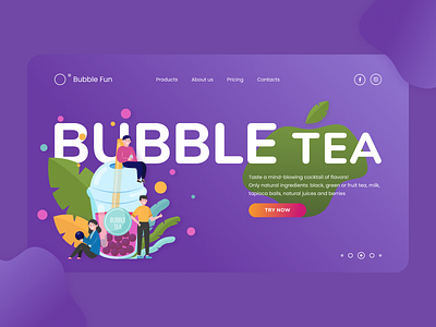 Bubble tea blobs bubble tea design flat flat design illustration minimal vector web