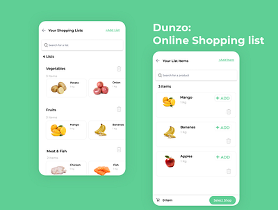 Dunzo concept app design dunzo flat minimal product design ui ux