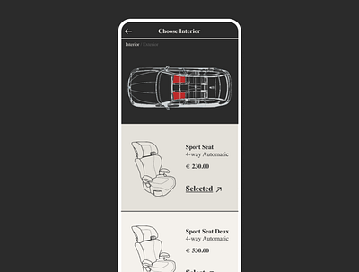 Merecedes Car Configurator app car configurator design illustration mercedes minimal product design ui ux