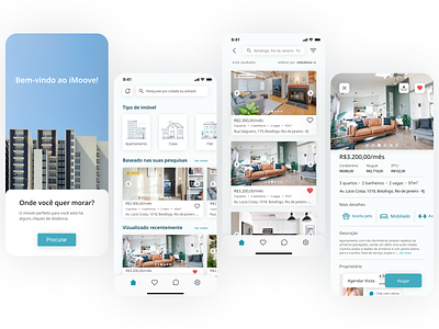 iMoove - House Rental App app business chat design house mobile rent rental ui