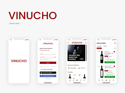 VINUCHO | MOBILE | UI/UX DESIGN app checkout design ecommerce ecommercedesign figma inspiration mobile productdesign project solution ui uidesign uitrends uxdesign wine wineapp