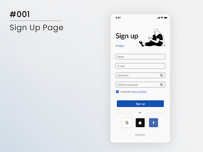 Daily UI #001 - Sign Up Page