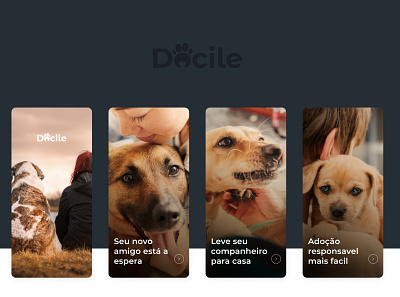 Docile- mobile adoption application adoption mobile mobile ui pet ui design uidesign