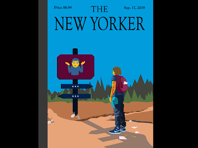 NewYorkerCover adobe adobe illustrator art cartoon cover art digital art graphic design illustration logo magazine art magazine illustration vector