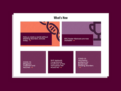 National Hemophilia Foundation - News & Blogs animation branding color usage desktop icon imagex imagex media layout national hemophilia foundation nhf pattern typography ui design website