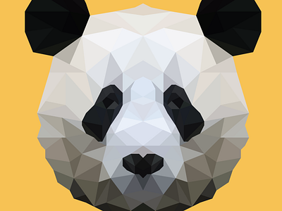 Low-poly Panda