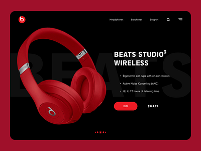 Ecommerce - Beats Home Page