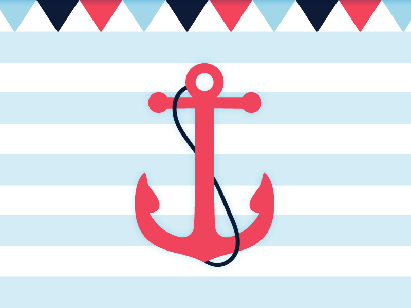 birthday sticker vector Kat Dribbble  by Dribbble  Nautical  Loveday Anchor