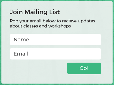 Mailing list form design ui web website