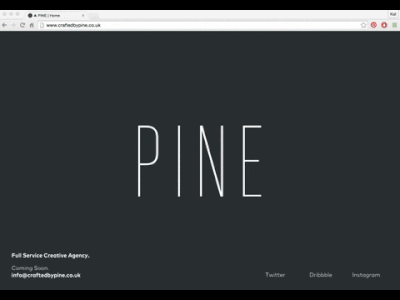 Pine Landing Page