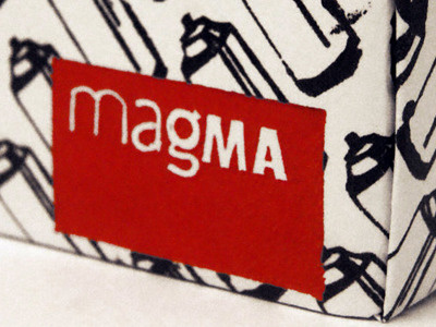 Magma Box logo magma screenprint