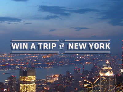 Win a trip to New York a new photo photography to trip type typography win york