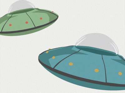 UFO alien color colour contrast grain highlight highlights illustration illustrator noise shading shadow shadows texture ufo vector