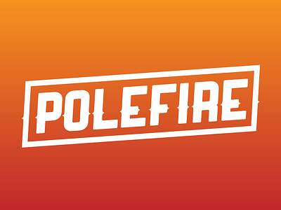 Polefire border box logo losttype polefire ranger type typography