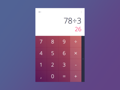 20 Days Sketch UI Contest #day004 - Calculator app app design calculator calculator app counting dailyui design flat flat app google material modern numbers sketch sum ui ux