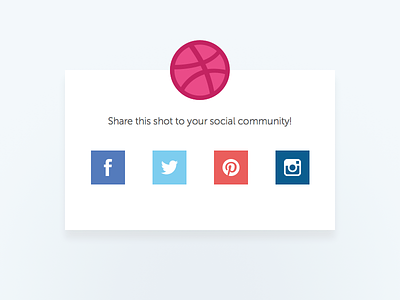 20 Days Sketch UI Contest #day010 - Social Share Modal