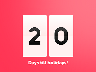 20 Days Sketch UI Contest #day014 - Countdown Timer