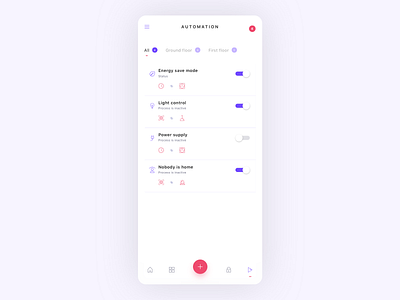 Smart home app - automation process