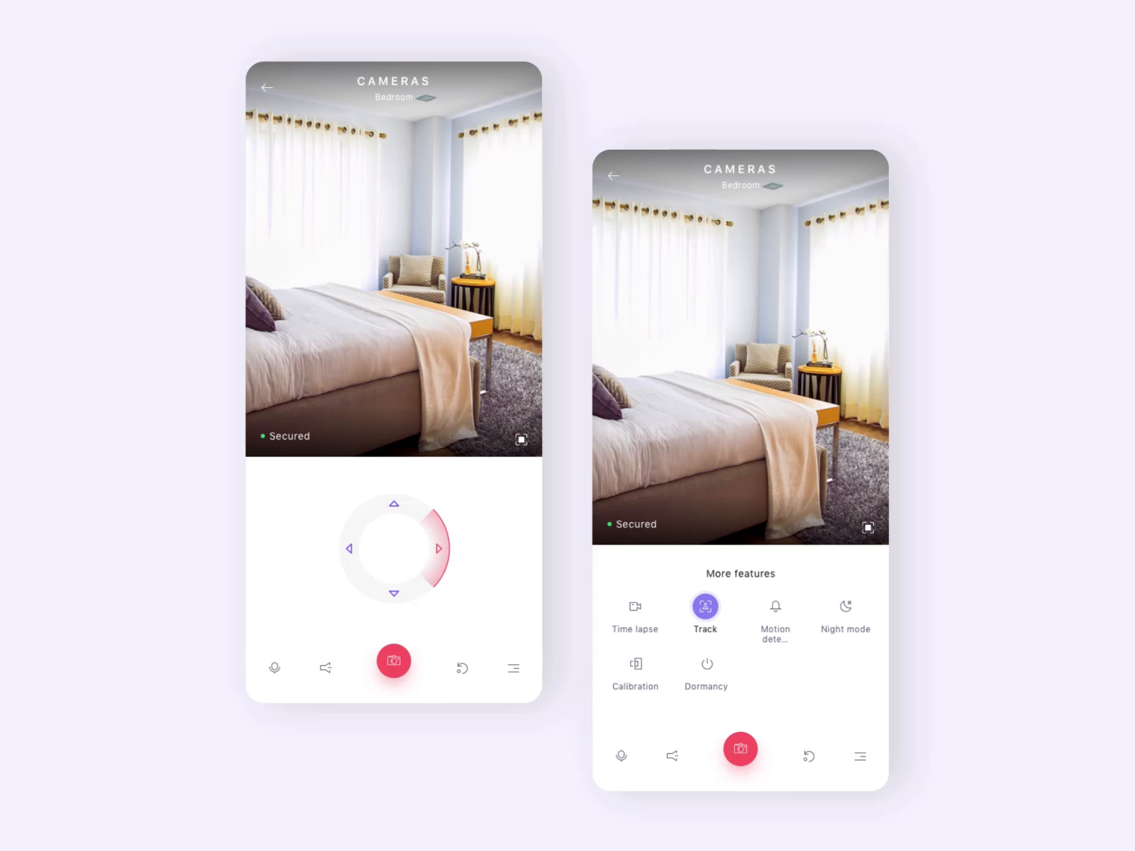Smart home app camera device by Paweł Łuczak on Dribbble