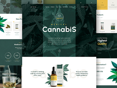 Cannabis OIL Landing Page Design