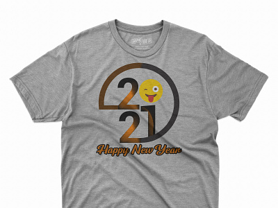Happy New Year T-Shirt Design happy new year 2021 new design new year topography tshirt design