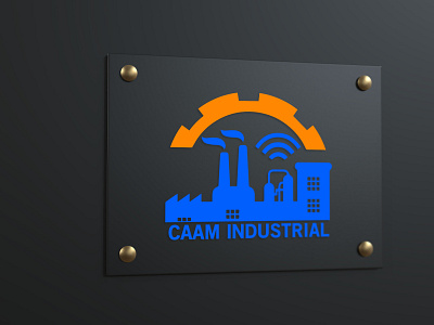 CAAM INDUSTRIAL logo desogn