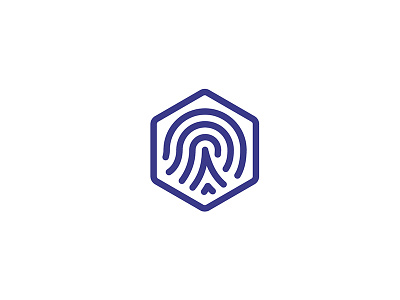 Photo Authentication authentic brand identity certify fingerprint identity design logo logo mark security