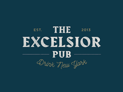 Excelsior Pub Logo bar brand identity identity design logo logotype pub restaurant wordmark