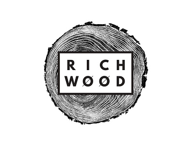 Richwood Logo brand furniture identity identity system logo secondary logo submark wood woodworking