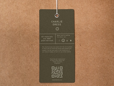 Sustainable Tag Design - Back adobe photoshop branding design graphic design logo sustainable tag design typography ui