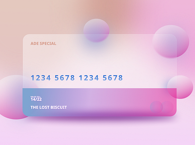 Debit Card Glass Design animation branding design minimal vector web