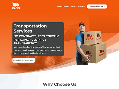 Logistics and Transport Company Landing Page branding design divi illustration logo ui web wordpress wordpress blog wordpress design