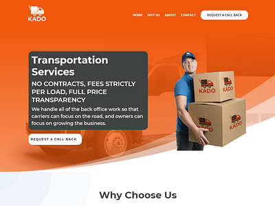 Logistics and Transport Company Landing Page