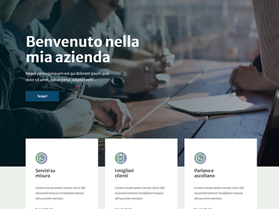 Italian Company Divi Layout