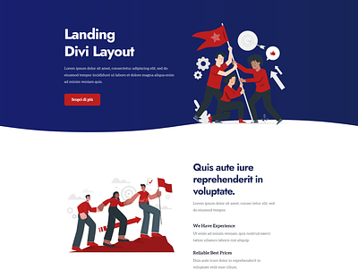 Landing Page Layout branding design divi web wordpress wordpress blog wordpress design