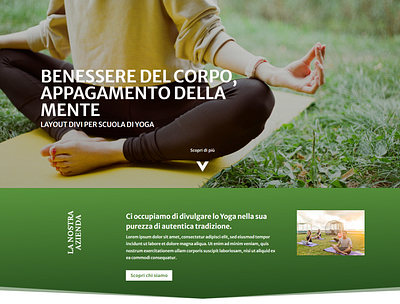 Yoga Divi Landing Page branding design divi web wordpress wordpress blog wordpress design