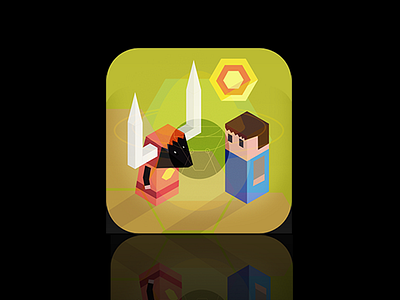 Anima icon wip game icon ipad iphone isometric research