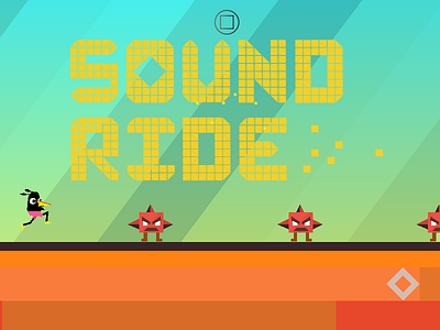 Sound ride game ios super flat vectorial