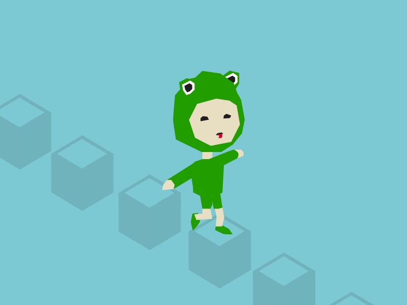 Froggy game low poly research