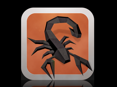 Scorpion final version game logo origami