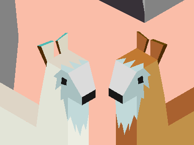 Lama and lama concept art lama vector video game