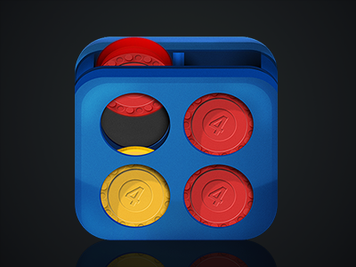 Puissance 4 connect four four in a row icon ios ipad iphone wip