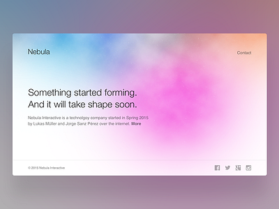 Coming Soon apps color colorful coming soon company desktop nebula space splash technology typography website