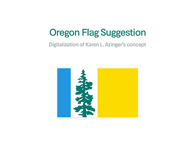 Oregon Flag flag karen azinger oregon state suggestion usa