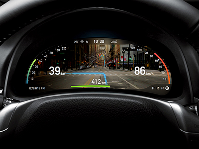 AR dashboard navigation concept for Intelligent driving ar concept dashboard driving intelligent navigation