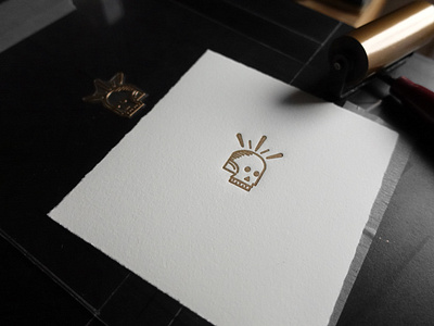 Gold Skull Letterpress