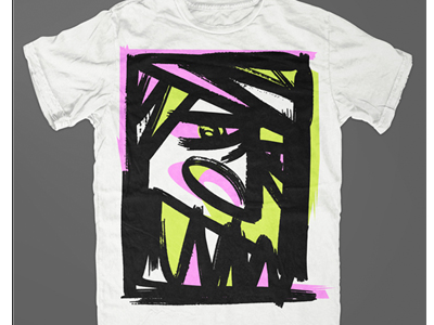 Face apparel brush graphic t shirt