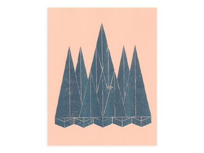 Landscape (3) - Risograph